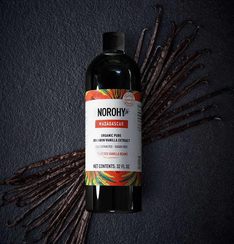 NOROHY Organic Madagascar Vanilla Extract, 944ml (32oz) - Canadian Distribution - Ships Free Within Canada on Orders Above CAD $199
