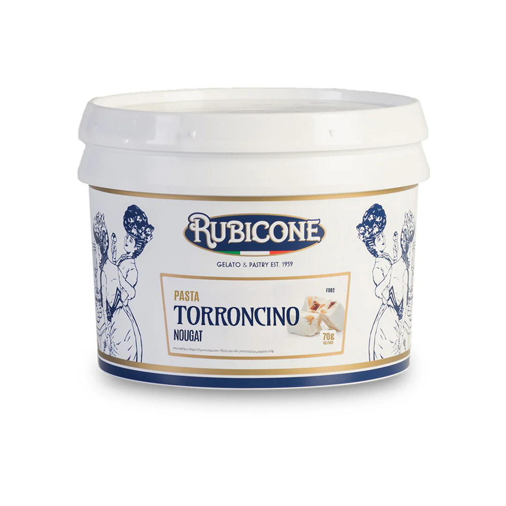 "PRE-ORDER" Nougat (Torroncino) Paste - Classic Gelato Pastes - Case of 2 x 4 KG Buckets - Rubicone Canada - Ships Free Within Canada on Orders Above CAD $199 - Image 2