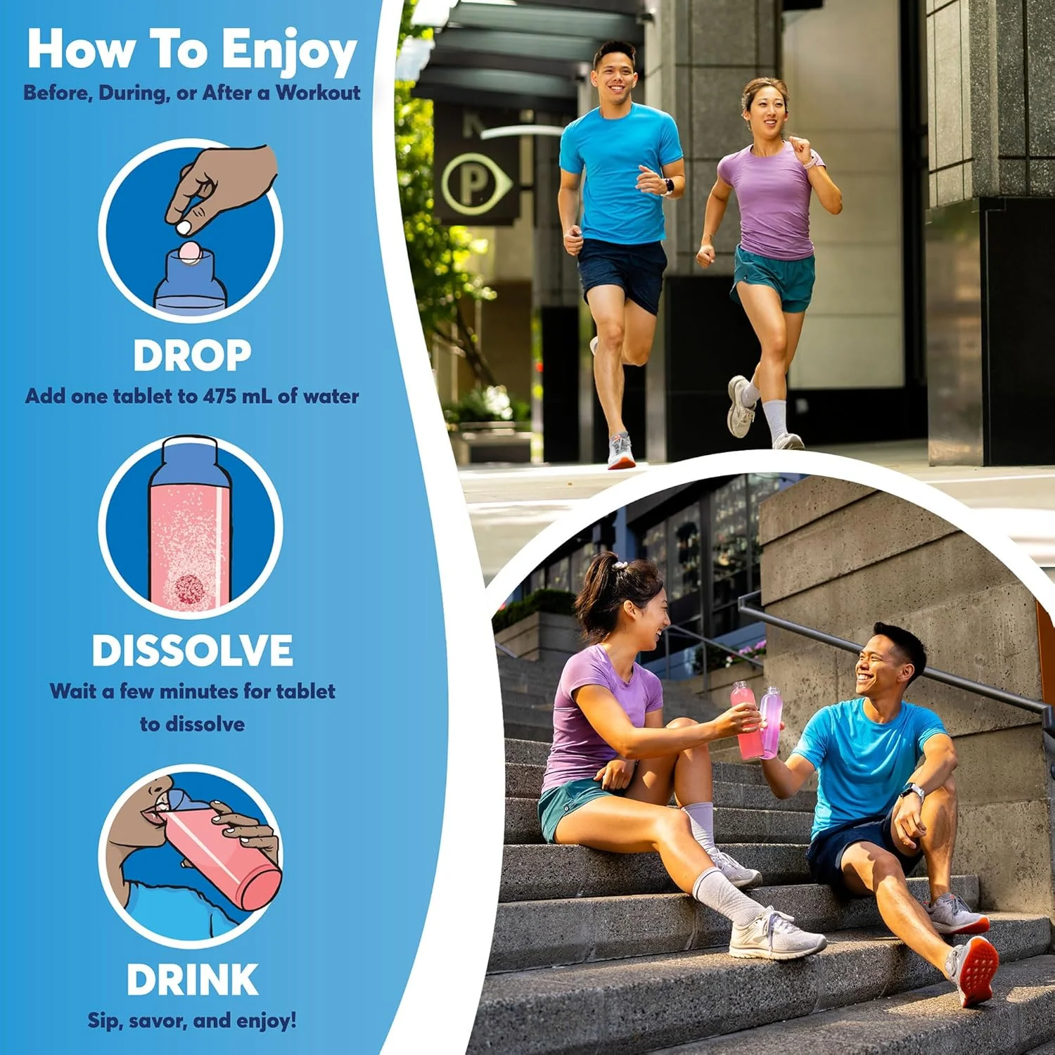 Nuun – Sport Electrolyte Tablets – Citrus Berry – 40 Servings – Ships Free Within Canada on Orders Above CAD $199 - Image 3