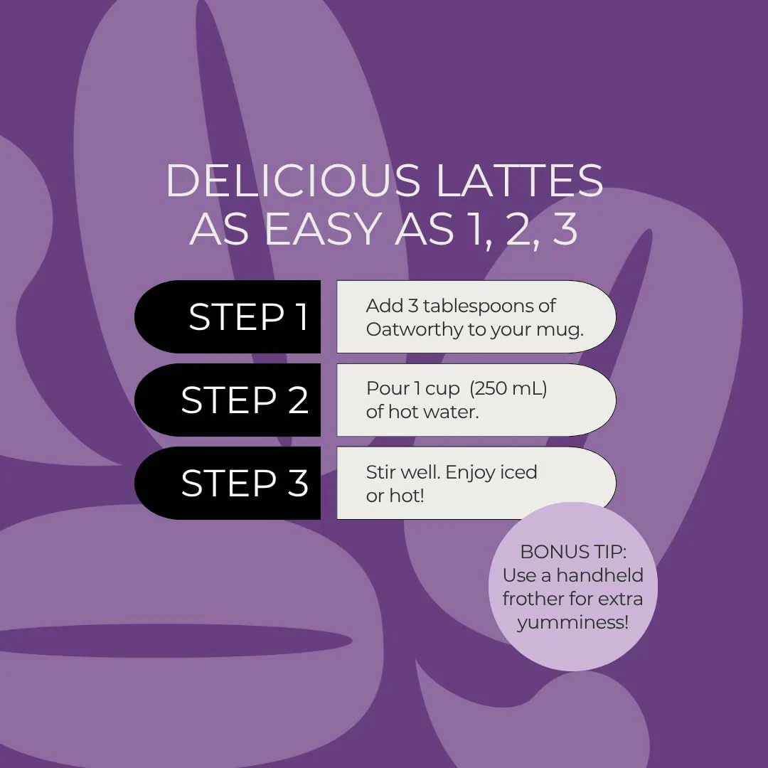 Oatworthy, Oat Milk Latte, London Fog, 336g - Canadian Distribution - Ships Free Within Canada on Orders Above CAD $199 - Image 4