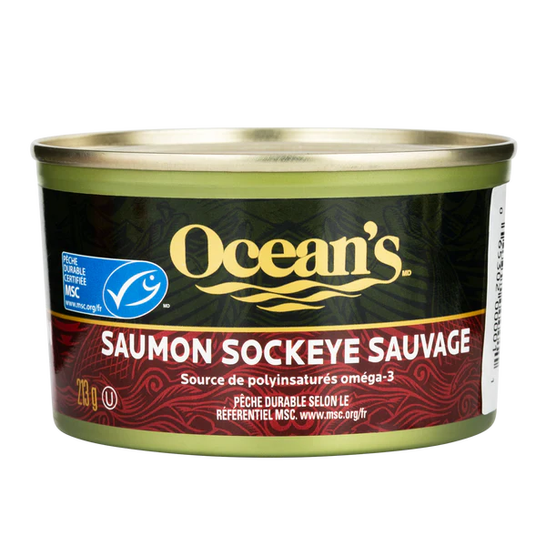 Ocean’s Wild Sockeye Salmon - 4 x 4-count - Grocery and Food Items - Canadian Distribution - Ships Free Within Canada on Orders Above CAD $199