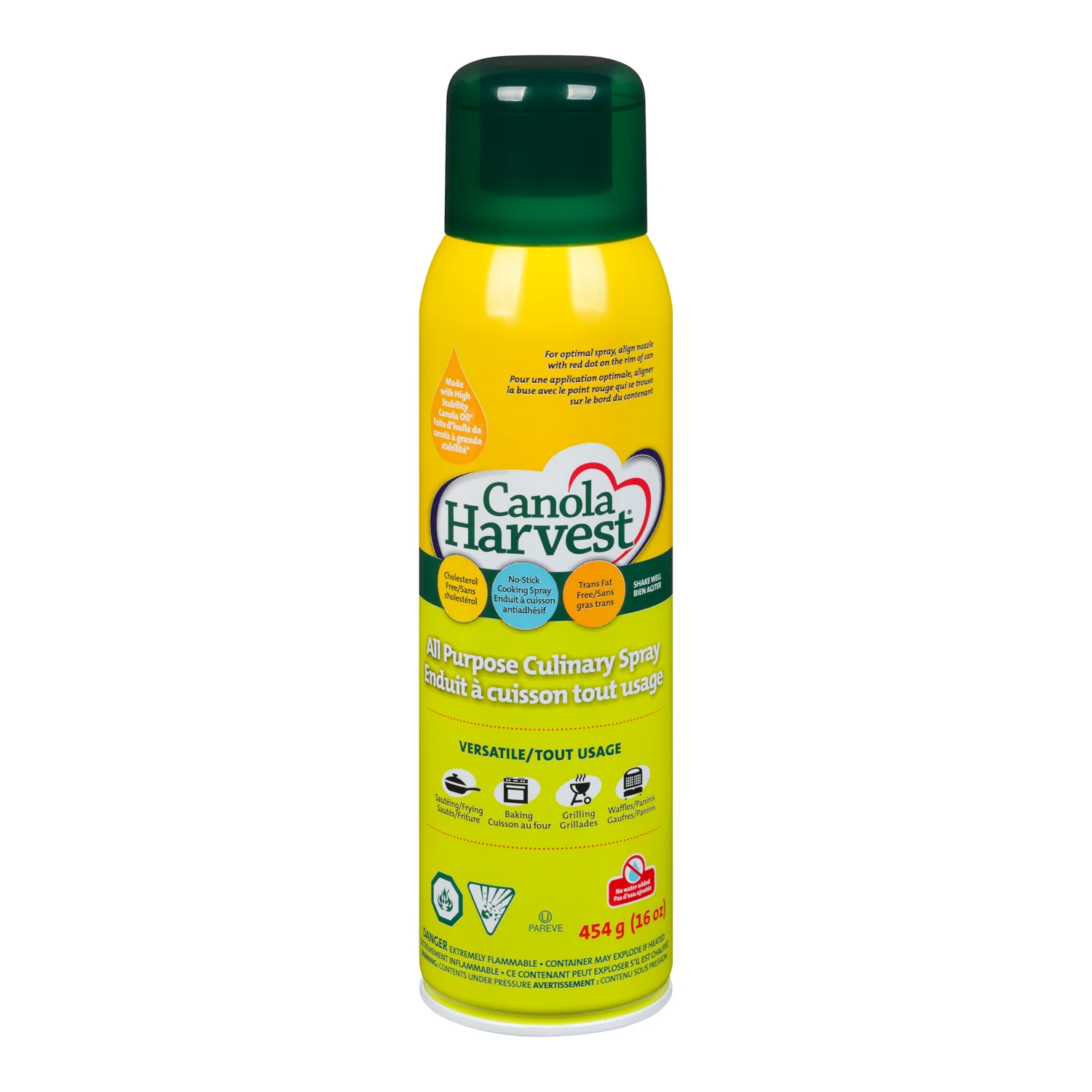 Oil Canola Pan Spray - 6 x 16 oz - Canola Harvest - Restaurant and Foodservice Ingredients - Canadian Distribution - Ships Free Within Canada on Orders Above CAD $199