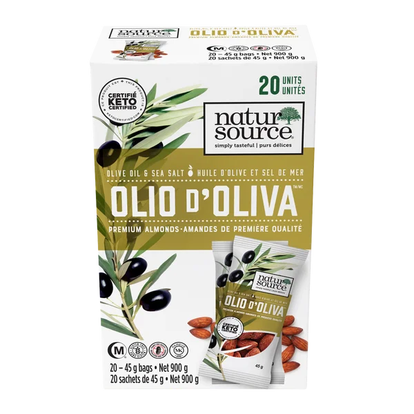 Olio D'oliva - 4 Cases x 20 Packs x 45 g - Natur Source - Canadian Distribution - Ships Free Within Canada on Orders Above CAD $199