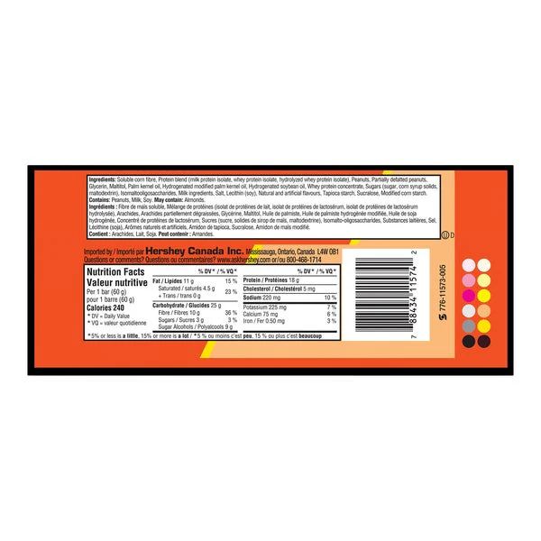One Protein Bar - 4 Cases x 12 Packs x 60 g - Reese - Canadian Distribution - Ships Free Within Canada on Orders Above CAD $199 - Image 4