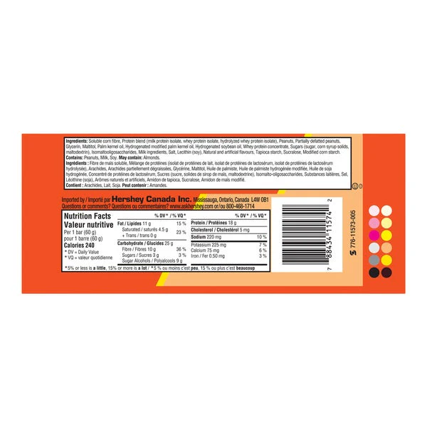 One Protein Bar - 4 Cases x 12 Packs x 60 g - Reese - Canadian Distribution - Ships Free Within Canada on Orders Above CAD $199 - Image 7