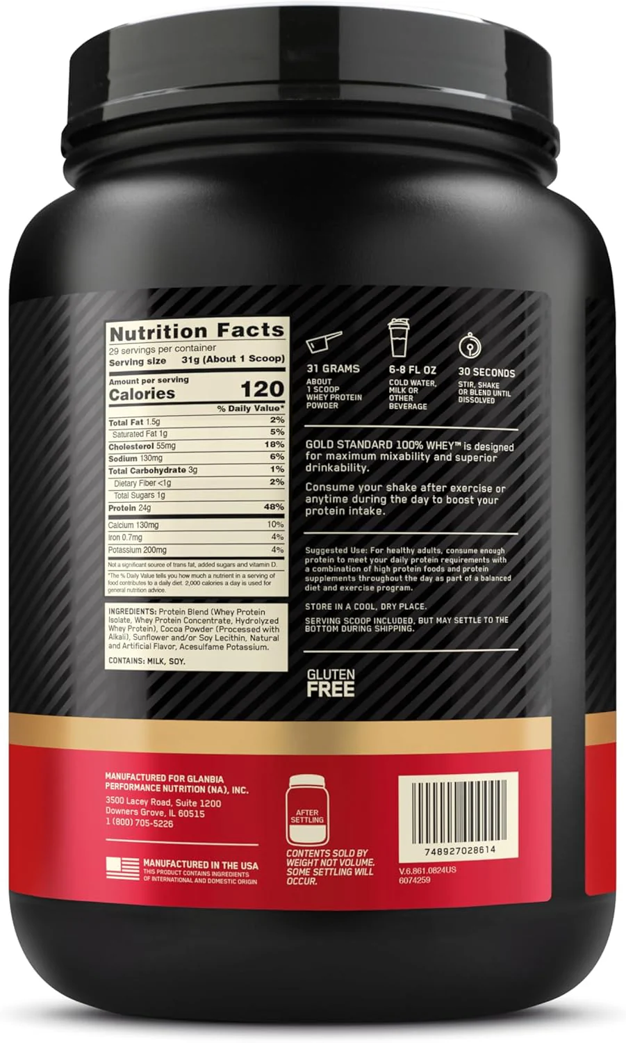 Optimum Nutrition β Gold Standard Whey Protein β Double Rich Chocolate β 5 lb β Ships Free Within Canada on Orders Above CAD $199 - Image 11