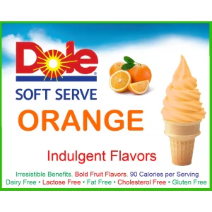 Dole Orange Soft Serve Mix - 4.4 Lbs. Bag - Case (4 X 4.4lb Bags) - Canadian Distribution - Ships Free Within Canada on Orders Above CAD $199 - Image 5