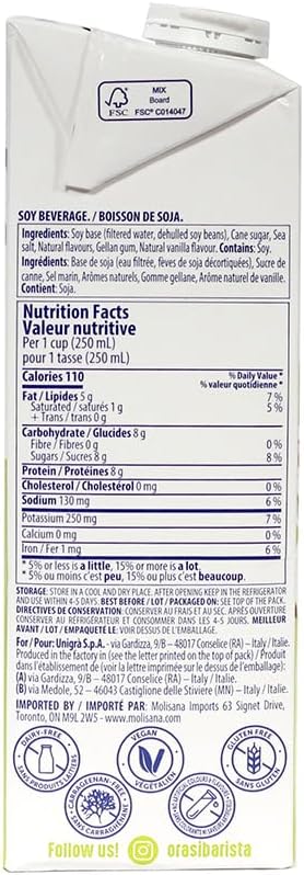 OraSi Barista Soy Beverage Professional - 12 x 1L - Plant-Based Milk Alternatives - Canadian Distribution - Ships Free Within Canada on Orders Above CAD $199 - Image 3