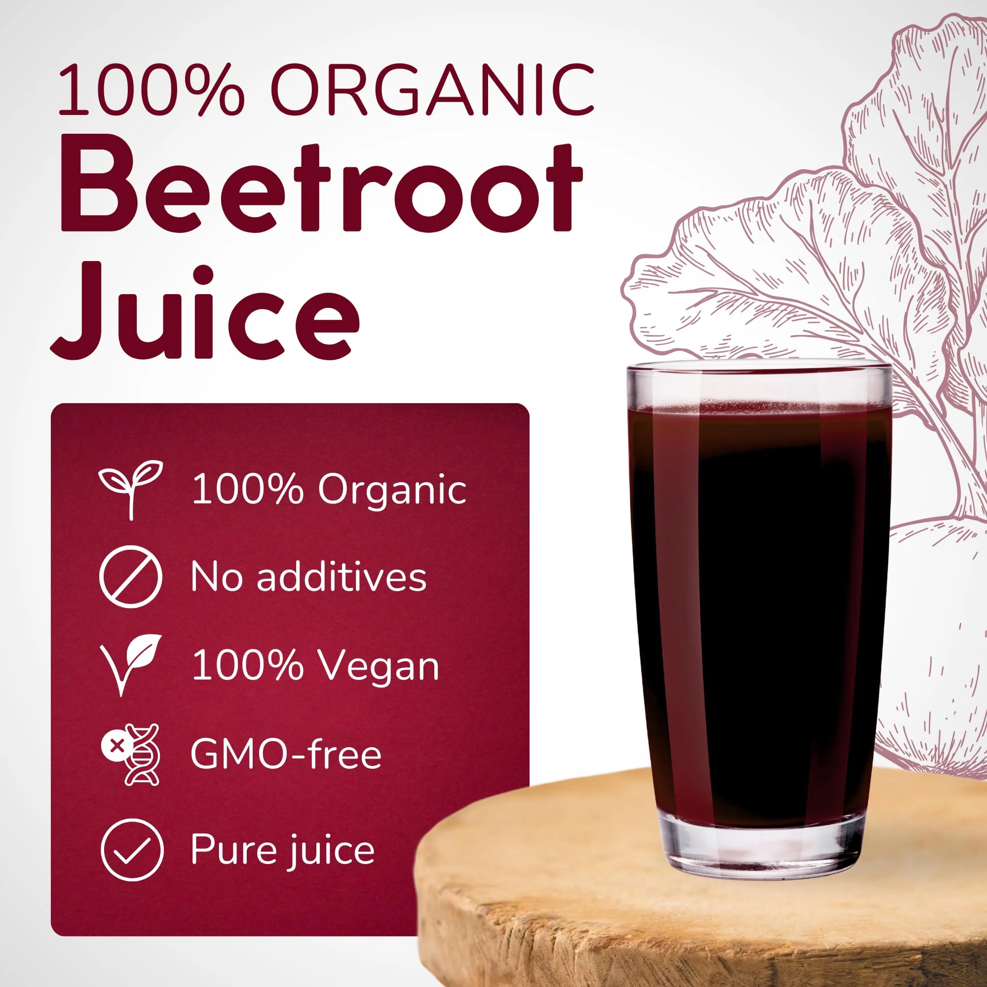 Organic Beetroot Juice โ Pure Beet Juice โ Original โ 3L โ Not From Concentrate - Canadian Distribution - Ships Free Within Canada on Orders Above CAD $199 - Image 5
