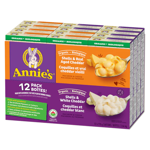 Organic Mac & Cheese - 4 Cases x 12 Boxes x 170 g - Annie's - Canadian Distribution - Ships Free Within Canada on Orders Above CAD $199 - Image 2