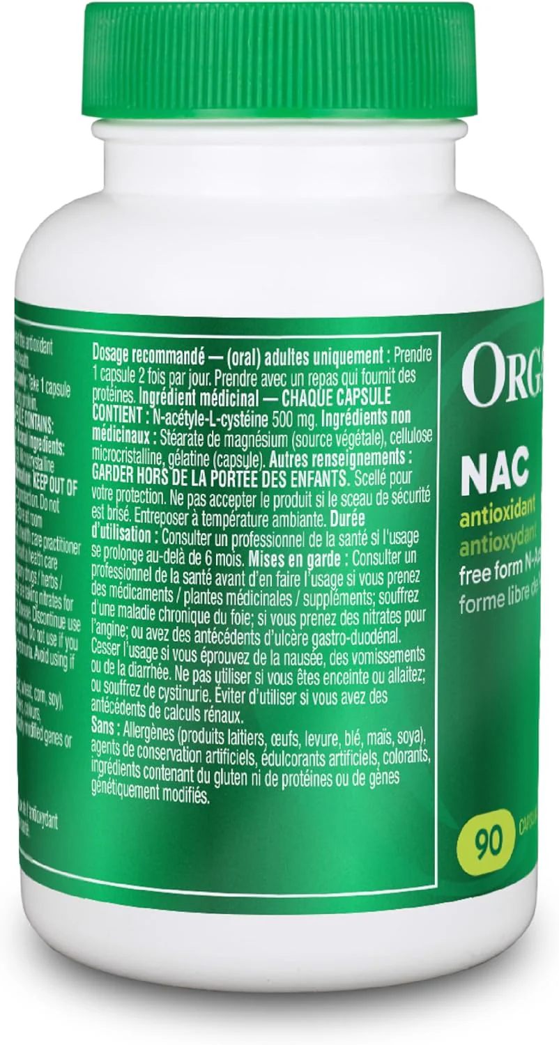Organika โ NAC โ 500 mg โ 90 Capsules - Image 5