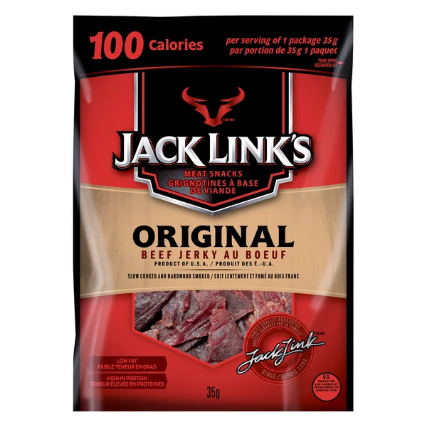 Original Beef Jerky - 4 Cases x 12 Packs x 35 g - Jack Link’s - Canadian Distribution - Ships Free Within Canada on Orders Above CAD $199
