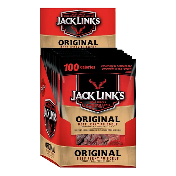 Original Beef Jerky - 4 Cases x 12 Packs x 35 g - Jack Link’s - Canadian Distribution - Ships Free Within Canada on Orders Above CAD $199 - Image 2