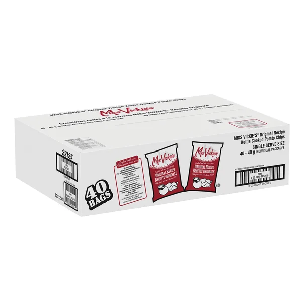 Original Chips - 4 Cases x 40 Packs x 40 g - Miss Vickieās - Canadian Distribution - Ships Free Within Canada on Orders Above CAD $199 - Image 2