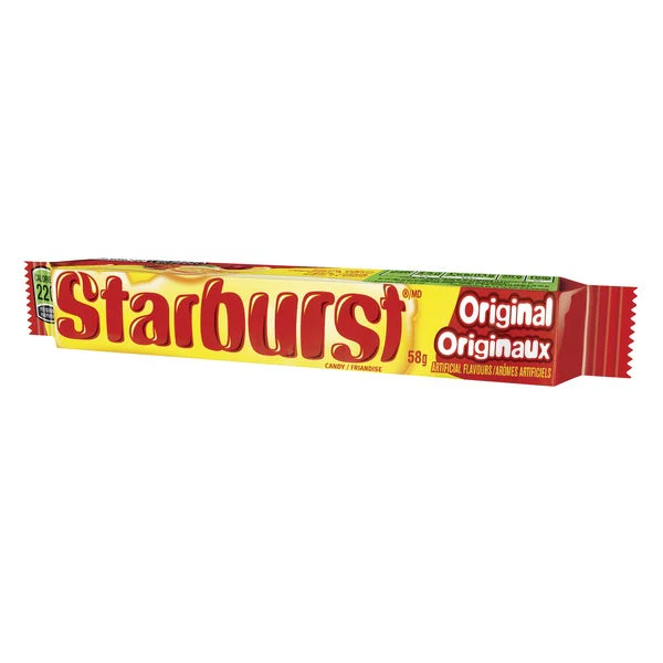 Original Fruit Candy - 4 Cases x 36 Packs x 58 g - Starburst - Canadian Distribution - Ships Free Within Canada on Orders Above CAD $199