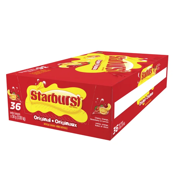 Original Fruit Candy - 4 Cases x 36 Packs x 58 g - Starburst - Canadian Distribution - Ships Free Within Canada on Orders Above CAD $199 - Image 2