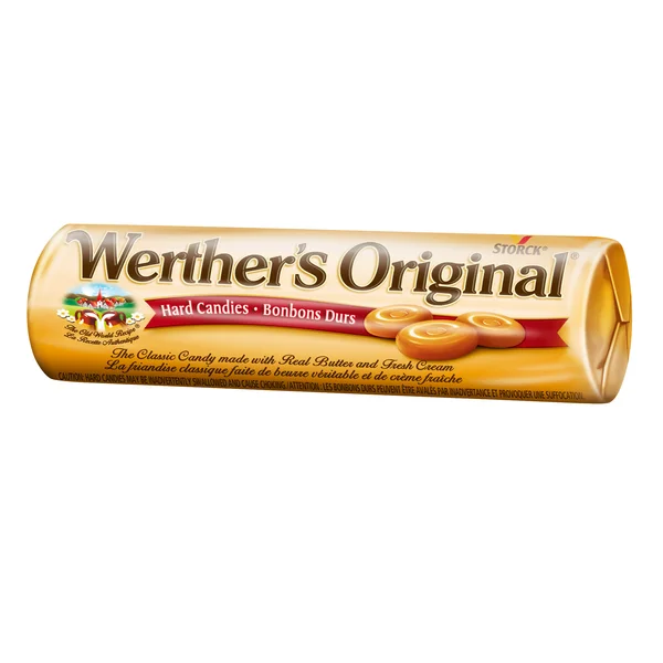 Original Hard Candy Rolls - 4 Cases x 12 Rolls x 50 g - Werther’s - Canadian Distribution - Ships Free Within Canada on Orders Above CAD $199