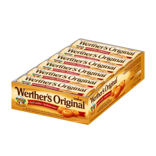 Original Hard Candy Rolls - 4 Cases x 12 Rolls x 50 g - Werther’s - Canadian Distribution - Ships Free Within Canada on Orders Above CAD $199 - Image 2