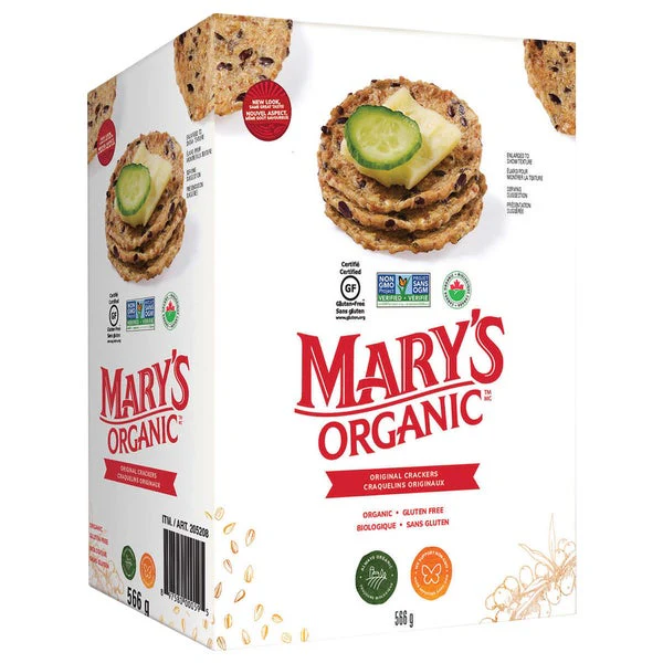 Original Organic Crackers - 4 x 566 g - Mary's - Canadian Distribution - Ships Free Within Canada on Orders Above CAD $199