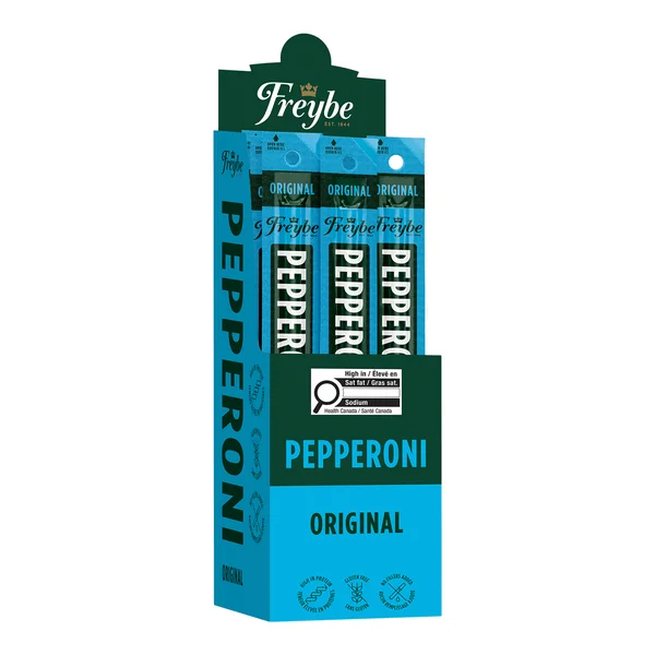 Original Pepperoni - 4 Cases x 24 Packs x 40 g - Freybe - Canadian Distribution - Ships Free Within Canada on Orders Above CAD $199 - Image 2