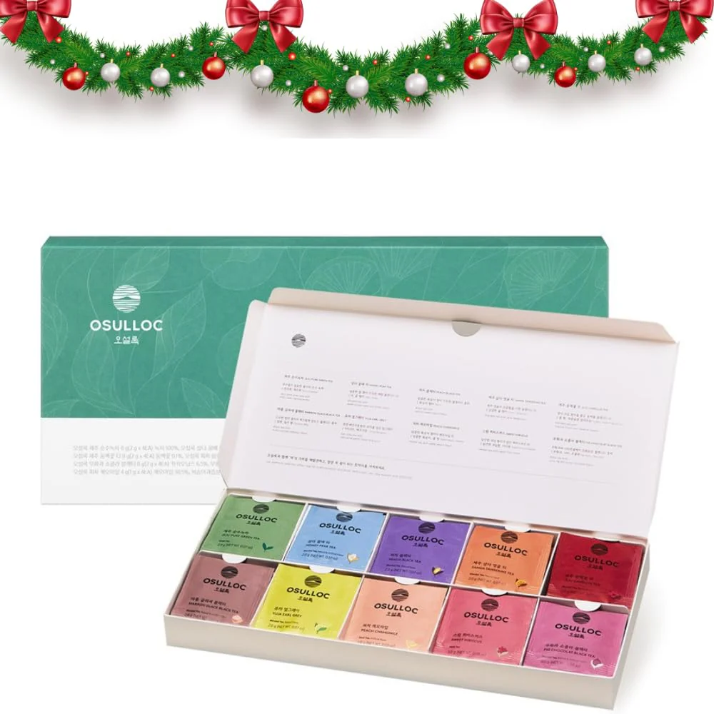 OSULLOC โ Premium Tea Collection โ Assorted โ 40 Count โ Ten flavours - Canadian Distribution - Ships Free Within Canada on Orders Above CAD $199