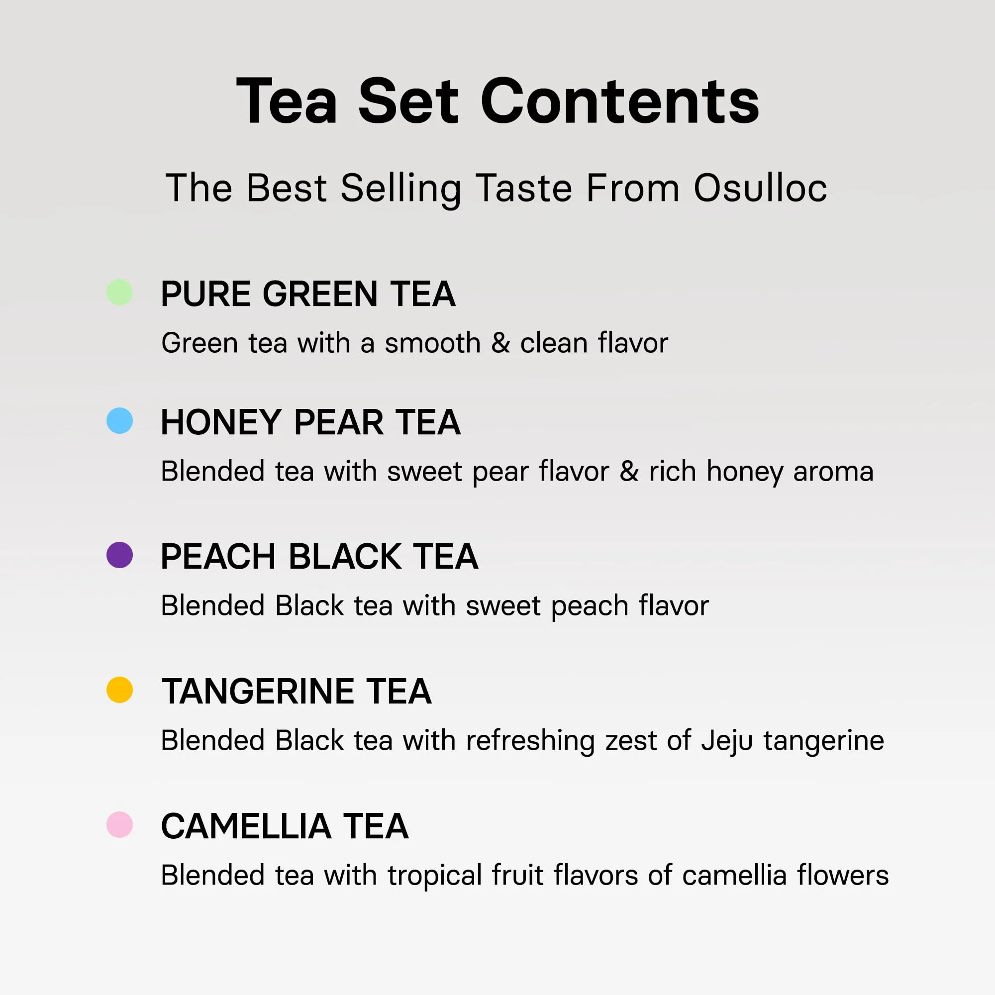 OSULLOC โ Premium Tea Collection โ Assorted โ 40 Count โ Ten flavours - Canadian Distribution - Ships Free Within Canada on Orders Above CAD $199 - Image 4