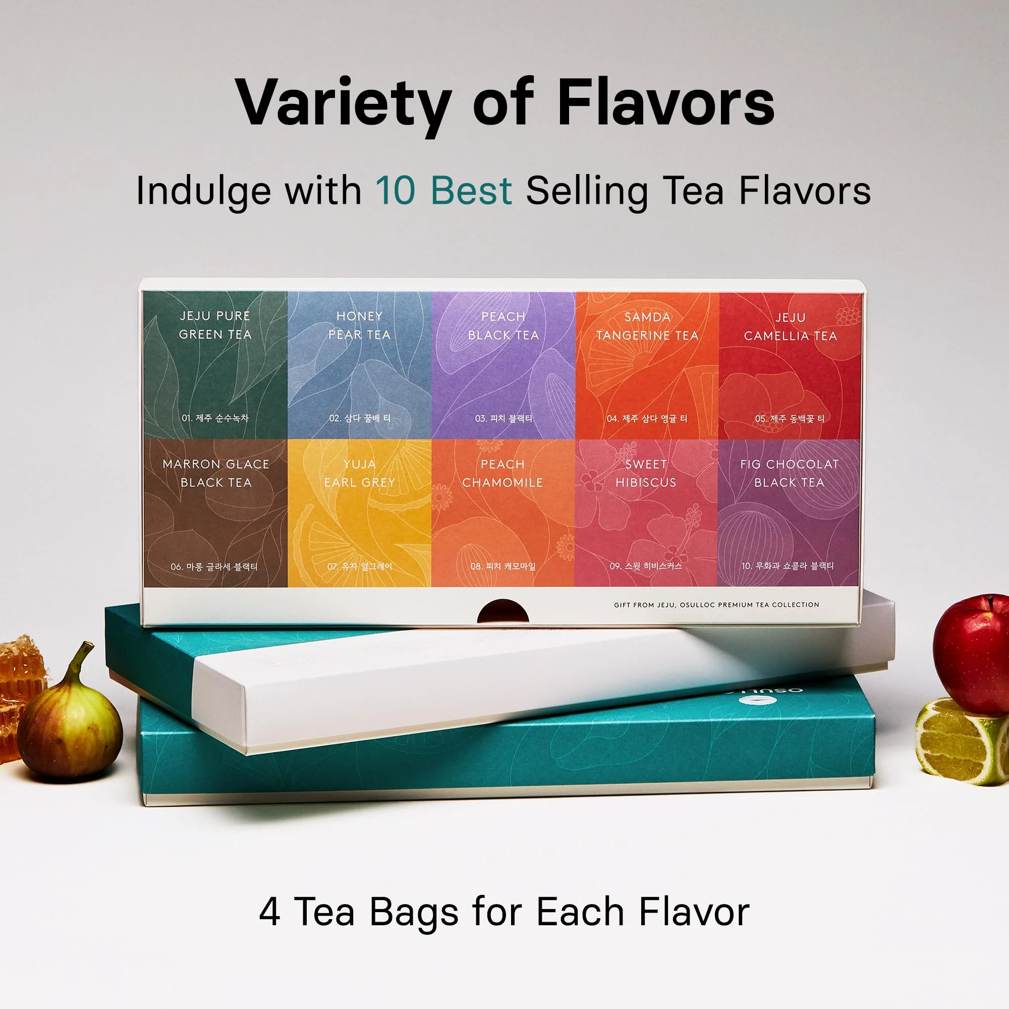 OSULLOC โ Premium Tea Collection โ Assorted โ 40 Count โ Ten flavours - Canadian Distribution - Ships Free Within Canada on Orders Above CAD $199 - Image 6