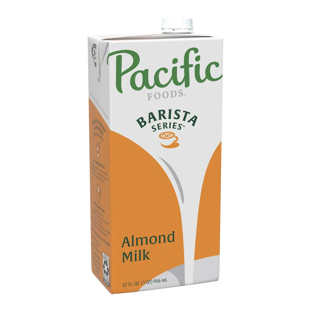 Pacific Foods - Barista Series - Almond Original - 12 x 32oz per case - Foodservice - Ships Free Within Canada on Orders Above CAD $199