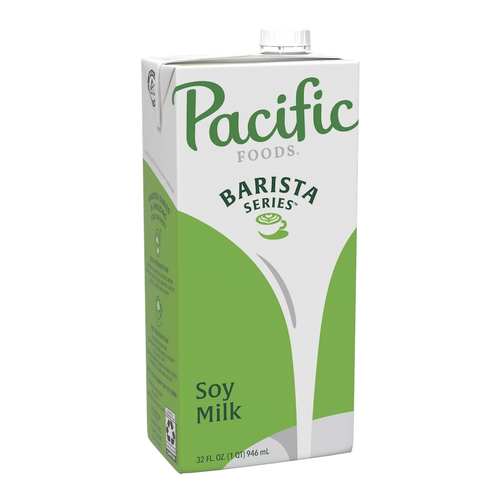 Pacific Foods - Barista Series - Soy Original (Organic, Non-GMO Soy) - 12 x 32oz per case - Foodservice - Ships Free Within Canada on Orders Above CAD $199