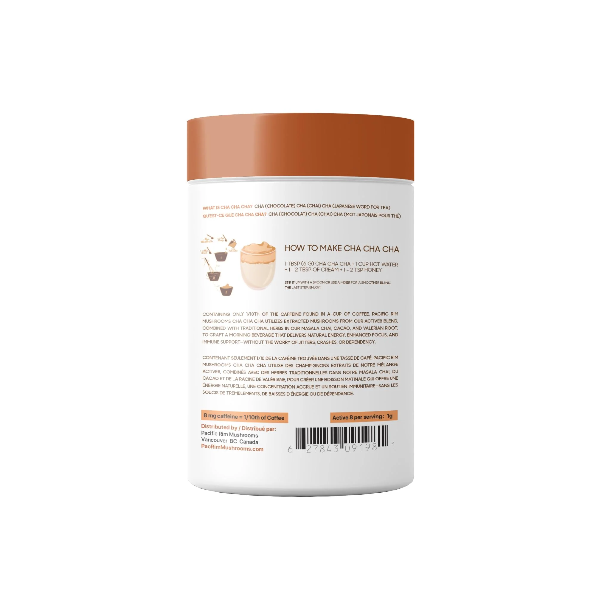 Pacific Rim Mushrooms β Cha Cha Cha Mushroom Cacao β Chai Spice β 8 Mushroom Blend β Energy and focus - Canadian Distribution - Ships Free Within Canada on Orders Above CAD $199 - Image 12
