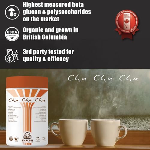 Pacific Rim Mushrooms β Cha Cha Cha Mushroom Cacao β Chai Spice β 8 Mushroom Blend β Energy and focus - Canadian Distribution - Ships Free Within Canada on Orders Above CAD $199 - Image 2