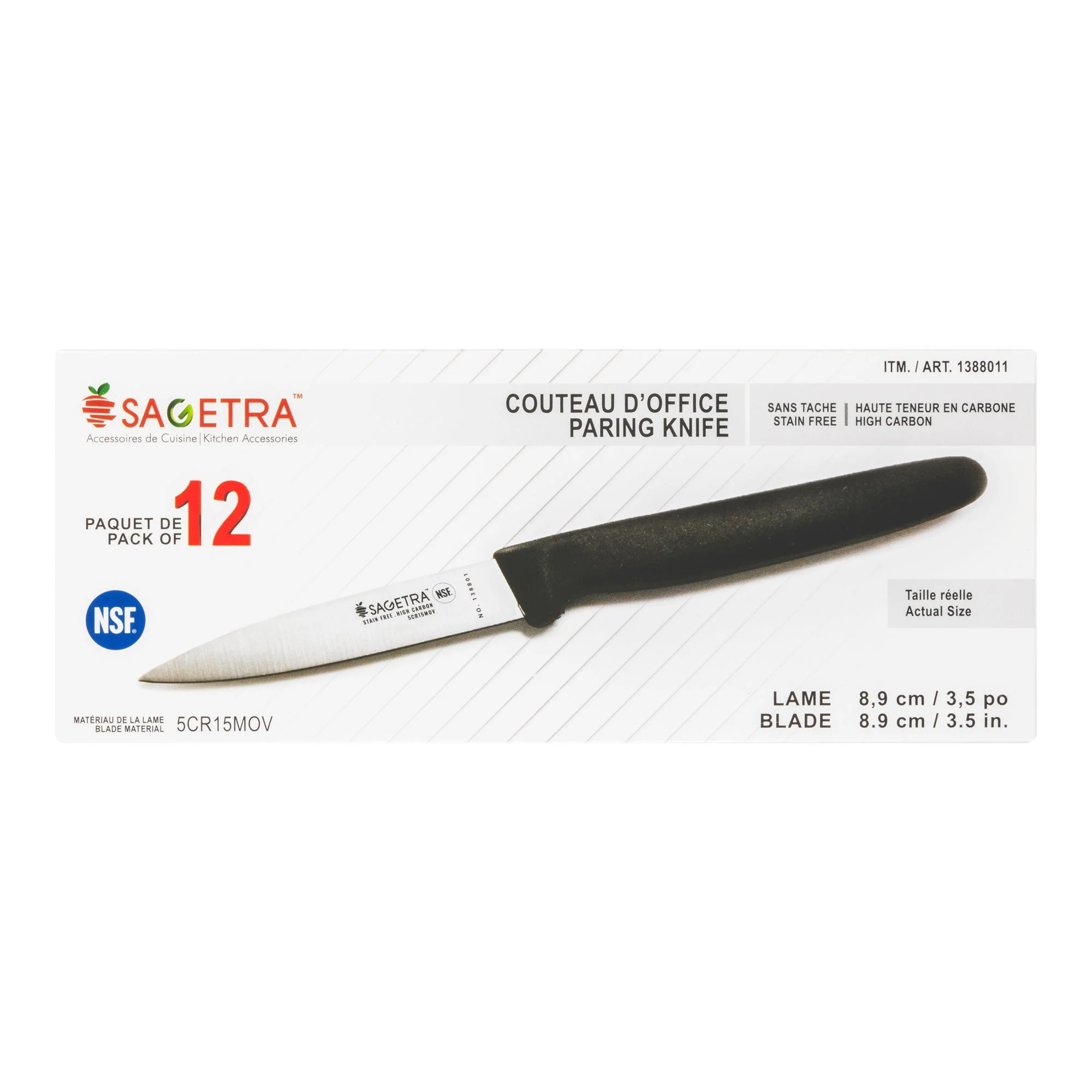 Pairing Knife - 9 cm (3.5 in) - Sanelli - Restaurant Equipment and Smallwares - Canadian Distribution - Image 3