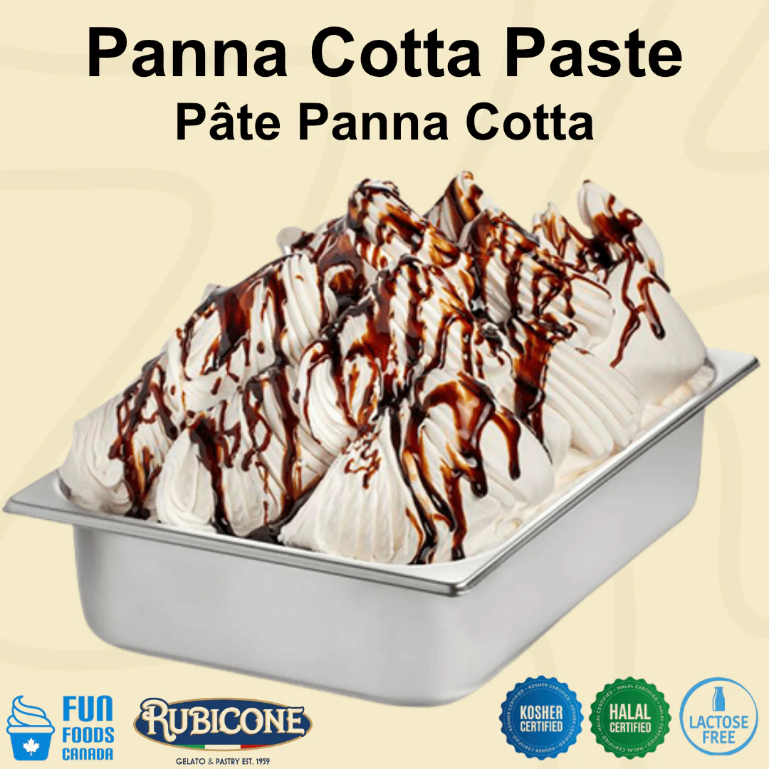 "PRE-ORDER" Panna Cotta Paste - Classic Gelato Pastes - Case of 2 x 3 KG Buckets - Rubicone Canada - Ships Free Within Canada on Orders Above CAD $199