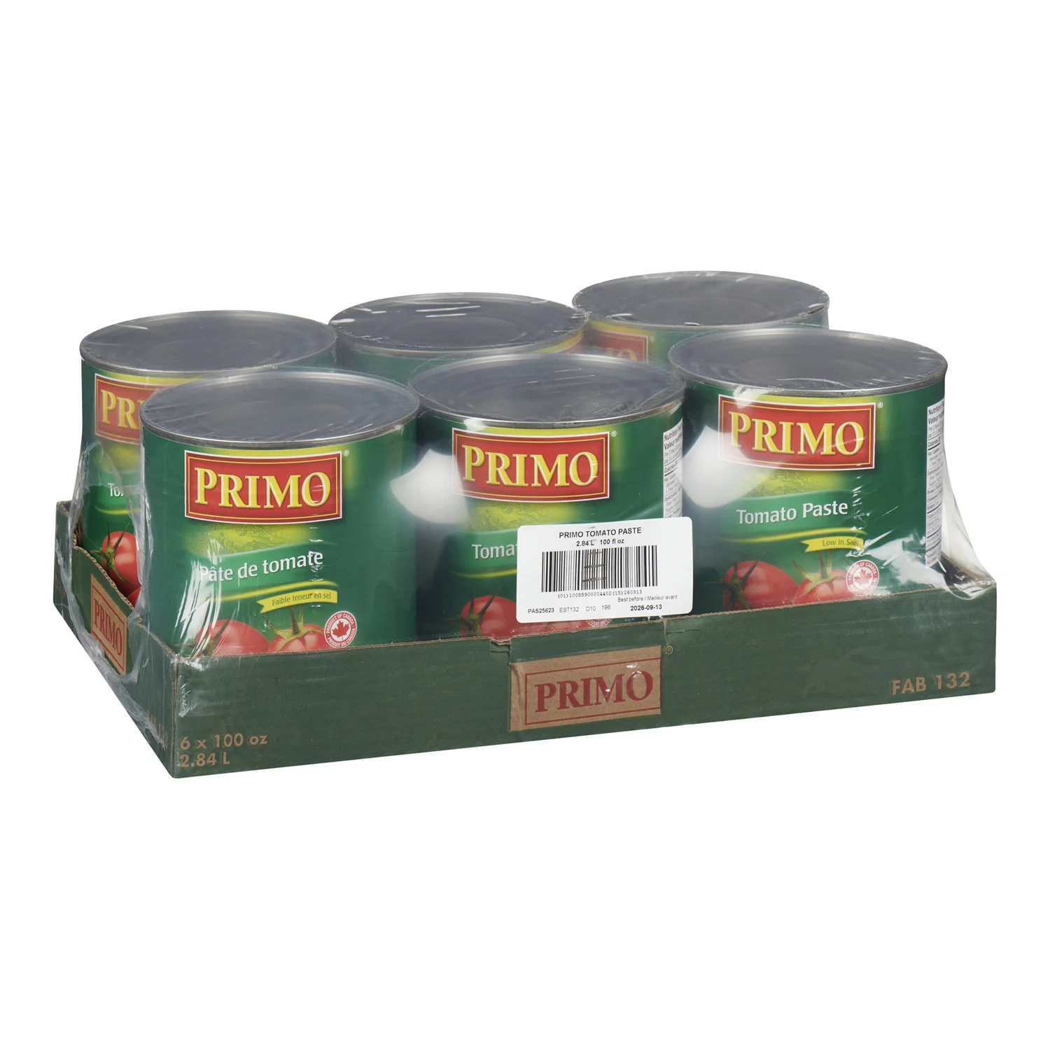 Paste Tomato - 6 x 2.84 L - Primo - Restaurant and Foodservice Ingredients - Canadian Distribution - Ships Free Within Canada on Orders Above CAD $199 - Image 2
