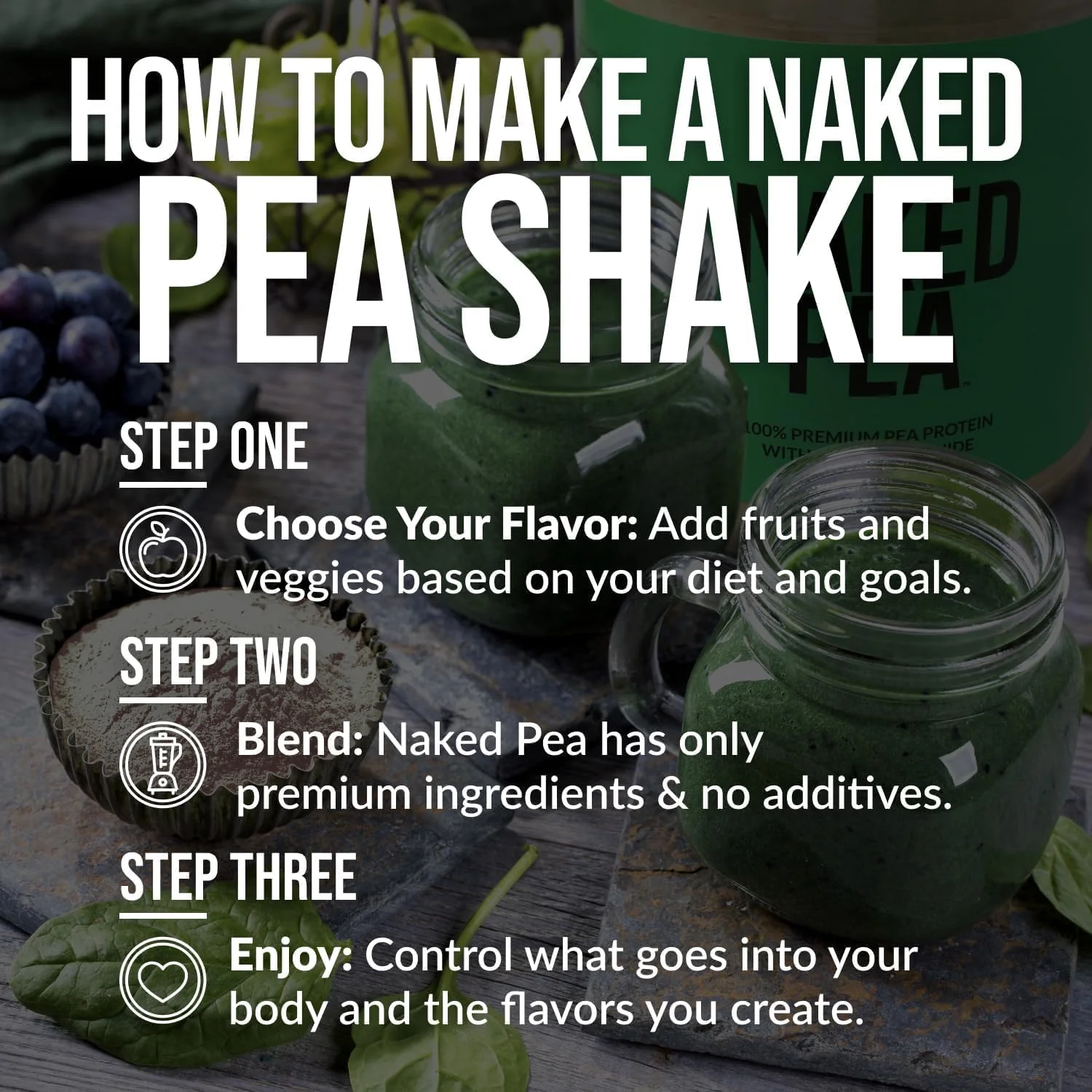 Pea โ Chocolate Peanut Butter Protein Powder โ 52 Servings โ 5lb - Canadian Distribution - Ships Free Within Canada on Orders Above CAD $199 - Image 3