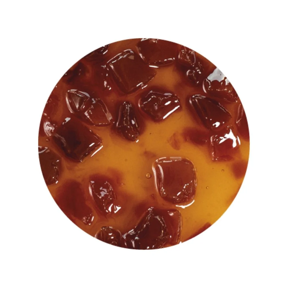 "PRE-ORDER" Peach Orange Sundae Dessert Topping - Case of 2 x 3 KG Buckets - Peach Orange CN Variegate - Rubicone Canada - Ships Free Within Canada on Orders Above CAD $199