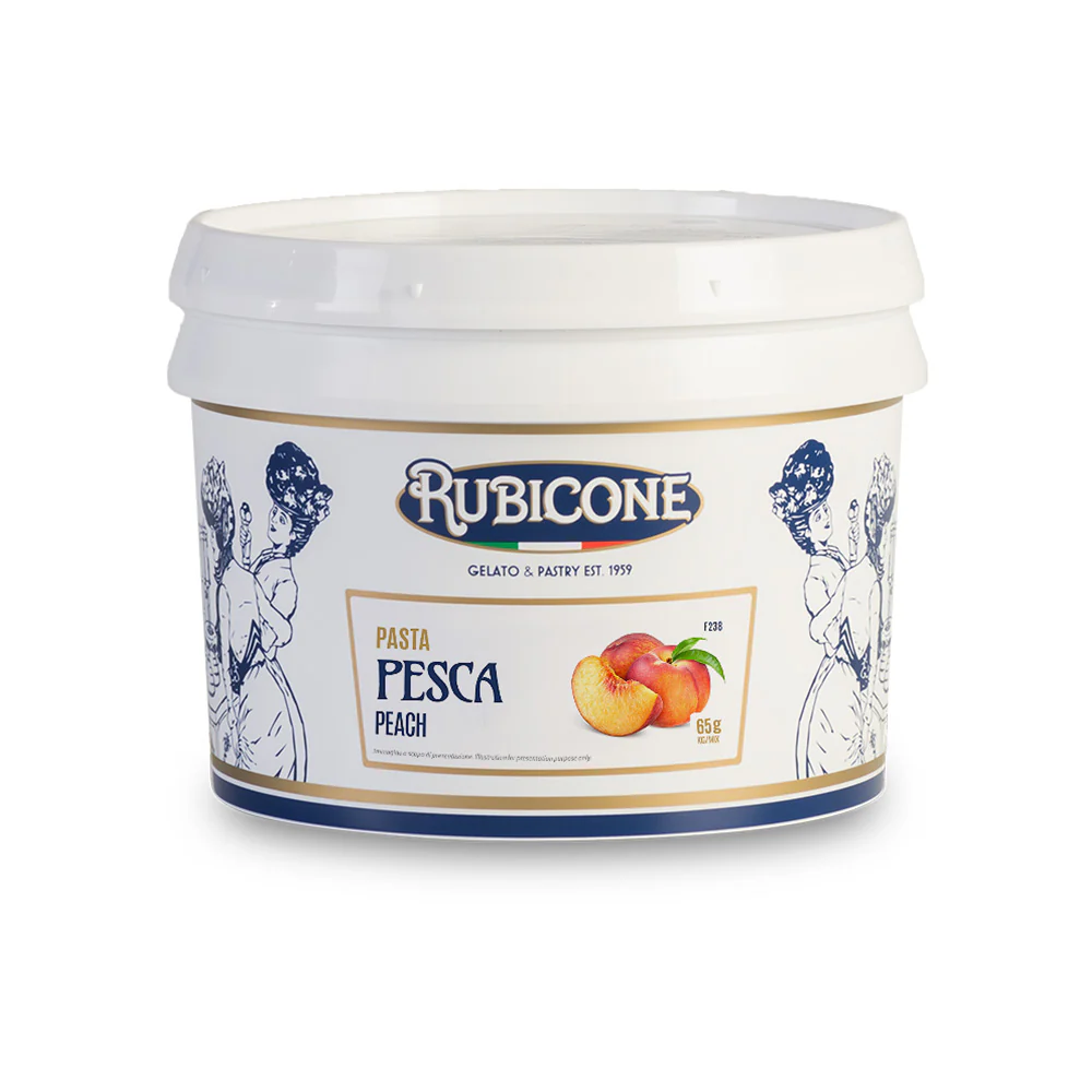 "PRE-ORDER" Peach Paste - Fruit Gelato Pastes - Case of 2 x 3 KG Buckets - Rubicone Canada - Ships Free Within Canada on Orders Above CAD $199 - Image 2