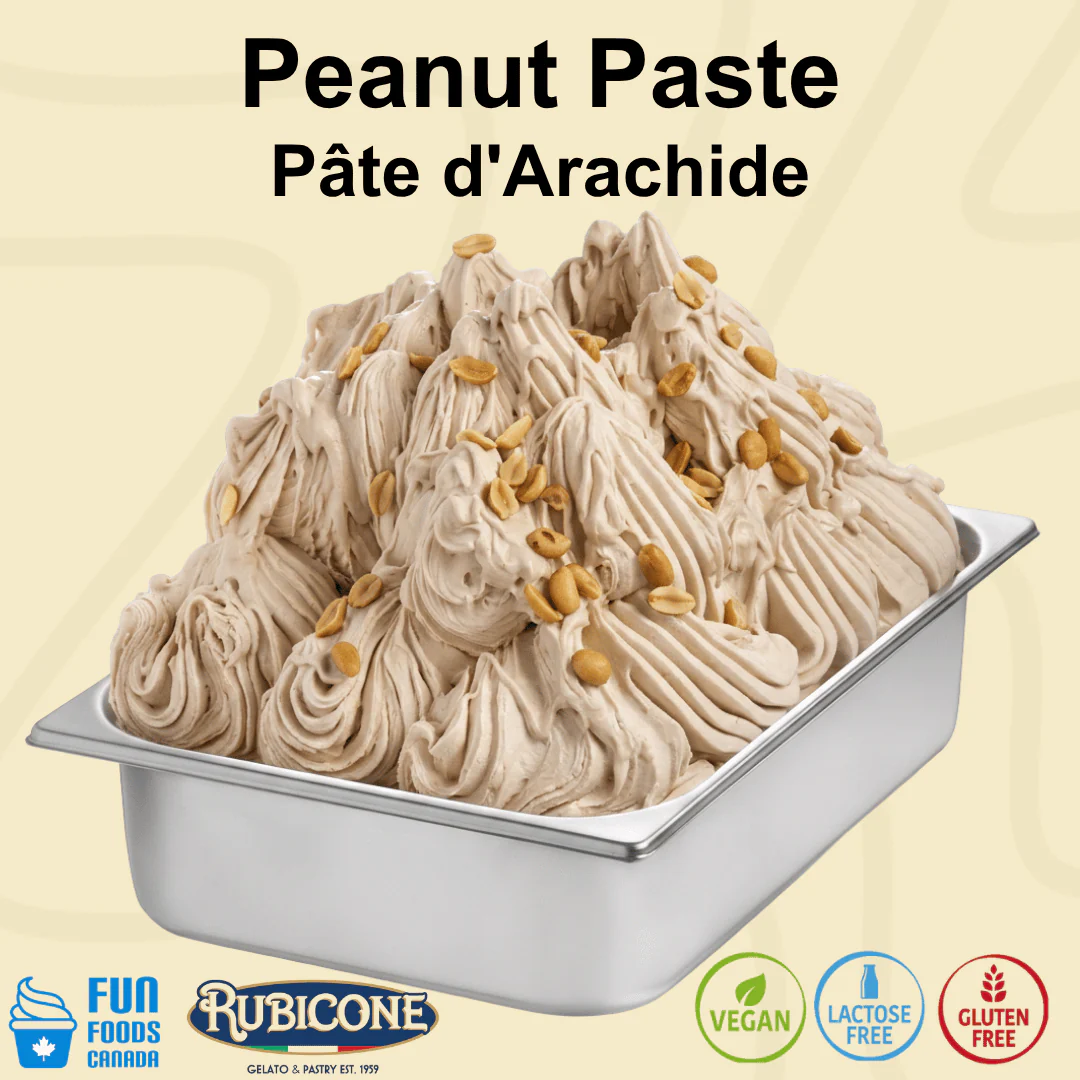 "PRE-ORDER" Peanut Paste - Classic Gelato Pastes - Case of 2 x 3 KG Buckets - Rubicone Canada - Ships Free Within Canada on Orders Above CAD $199