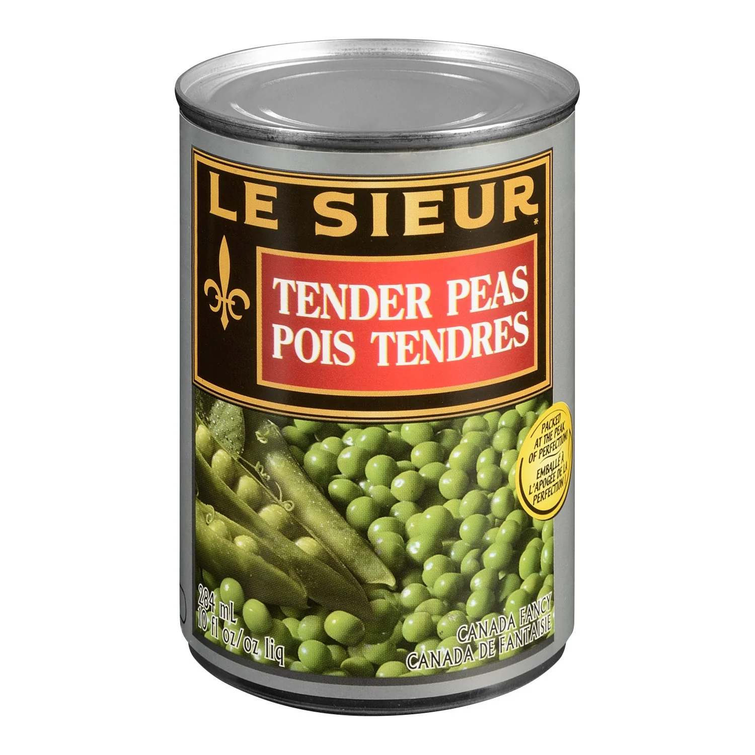 Peas - 4 Cases x 12 Cans x 398 mL - Le Sieur - Canadian Distribution - Ships Free Within Canada on Orders Above CAD $199
