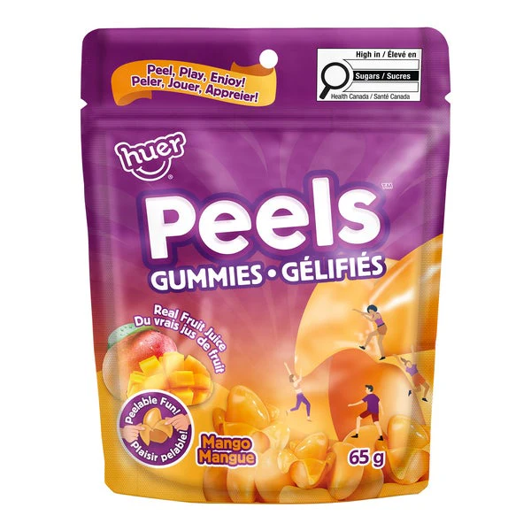 Peels Mango - 4 Cases x 15 Packs x 65 g - Huer - Canadian Distribution - Ships Free Within Canada on Orders Above CAD $199