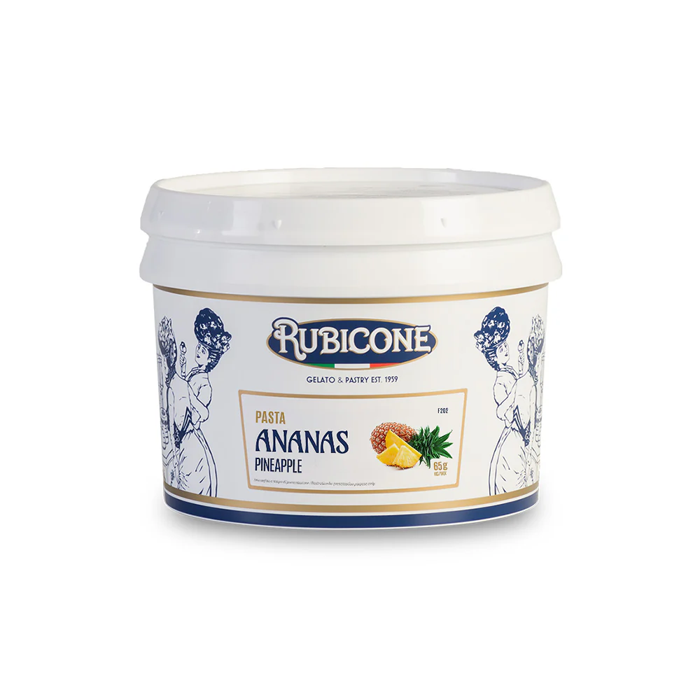"PRE-ORDER" Pineapple Paste - Fruit Gelato Pastes - Case of 2 x 3 KG Buckets - Rubicone Canada - Ships Free Within Canada on Orders Above CAD $199 - Image 2