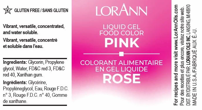 Pink Liquid Gel Coloring - Food Coloring - 4oz - 32oz - Ships Free Within Canada on Orders Above CAD $199 - Image 3