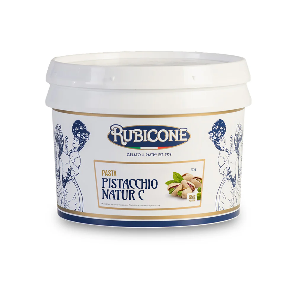 "PRE-ORDER" Pistachio Natur C - Gelato Pastes - Case of 2 x 3 KG Buckets - Rubicone Canada - Ships Free Within Canada on Orders Above CAD $199 - Image 2