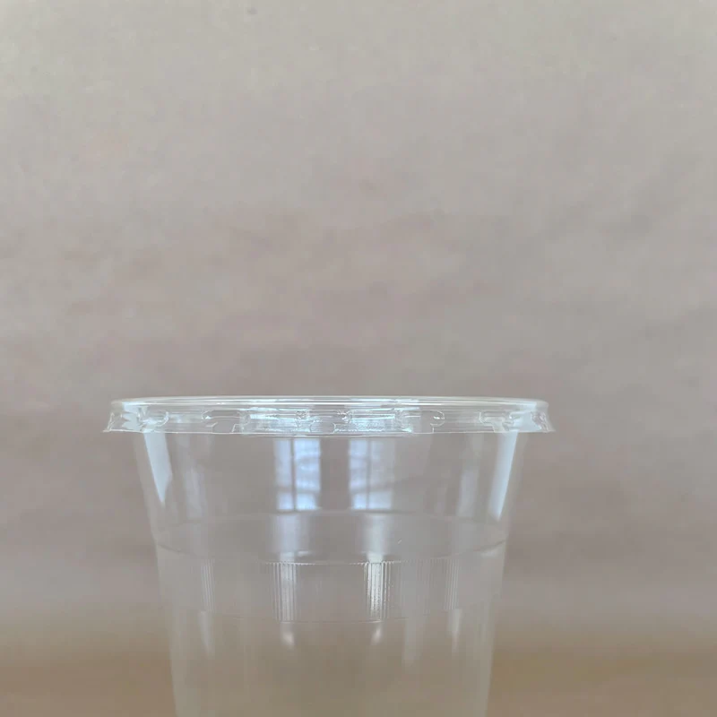 PLA Flat W/Hole Cold Cup Lid 76mm 1000cs BPI - Disposable Take Away Food Packaging - Canadian Distribution - Image 2