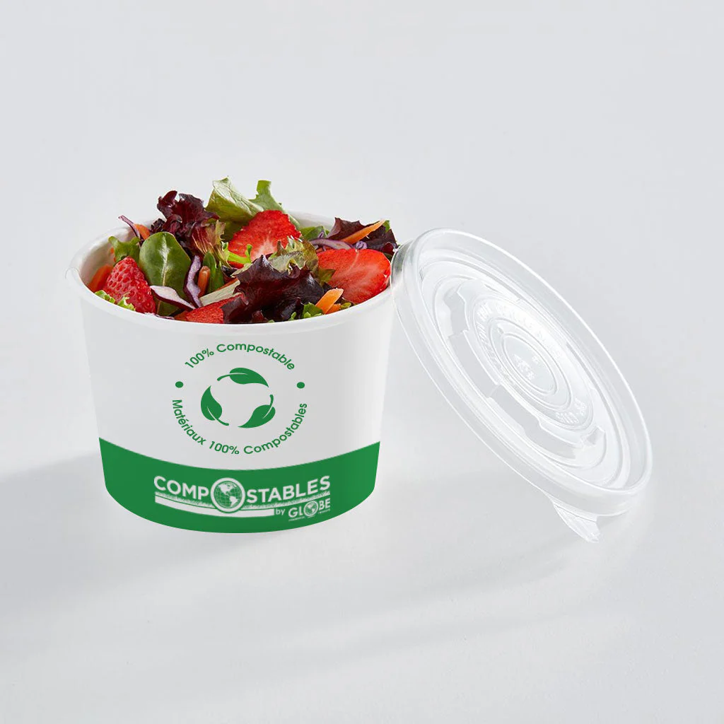 PLA Lined Paper Food Containers/Bowls - 8, 12 and 16 oz, 1000 containers per case - Sold By The Case - Image 2