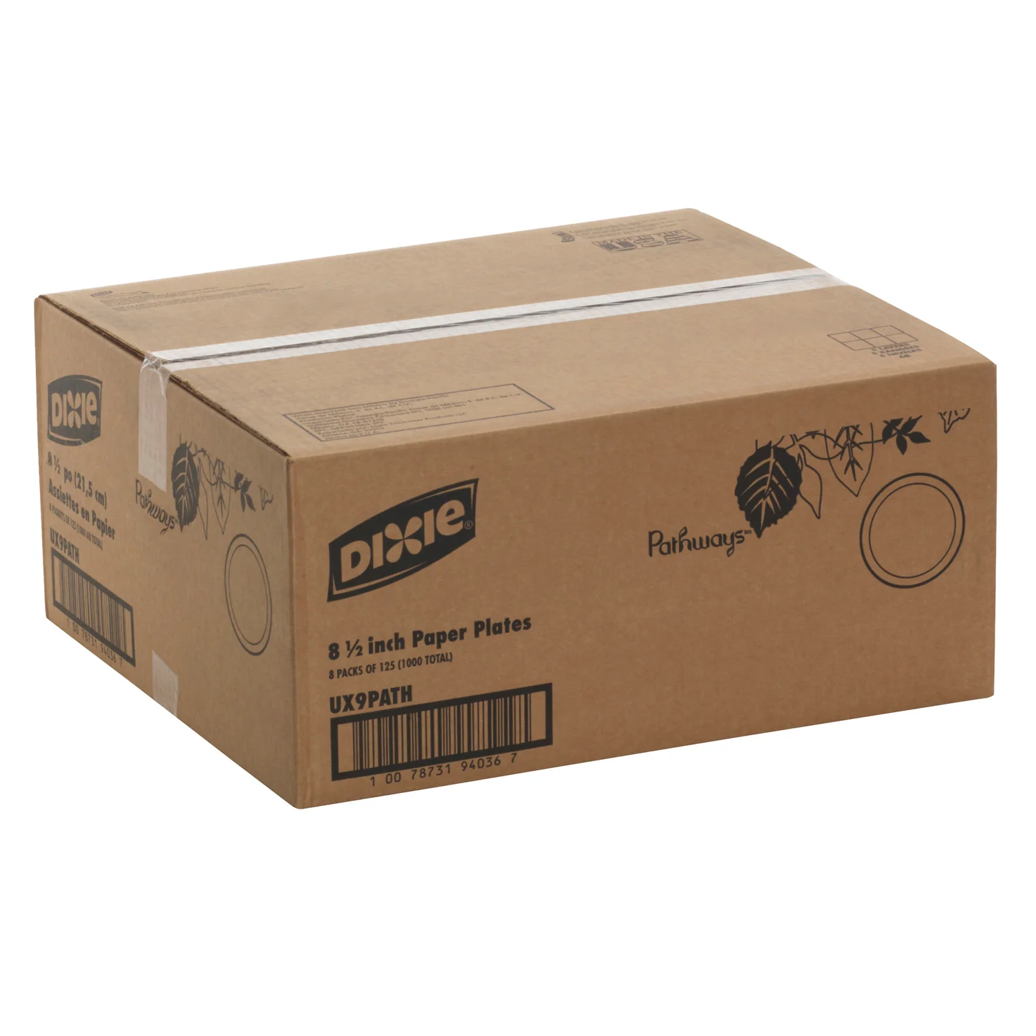 Plate Paper 8.5 in. - 8 x 125 count - Dixie - Packaging and Accessories - Restaurant Supplies and Equipment - Canadian Distribution - Image 2