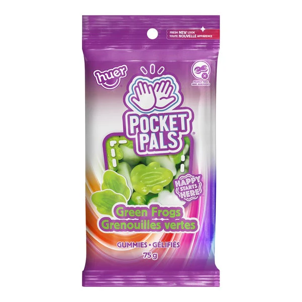 Pocket Pal Frogs - 4 Cases x 12 Packs x 75 g - Huer - Canadian Distribution - Ships Free Within Canada on Orders Above CAD $199