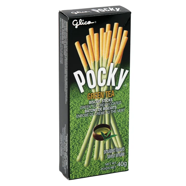 Pocky Matcha Green Tea - 4 Cases x 10 Packs x 40 g - Glico - Canadian Distribution - Ships Free Within Canada on Orders Above CAD $199