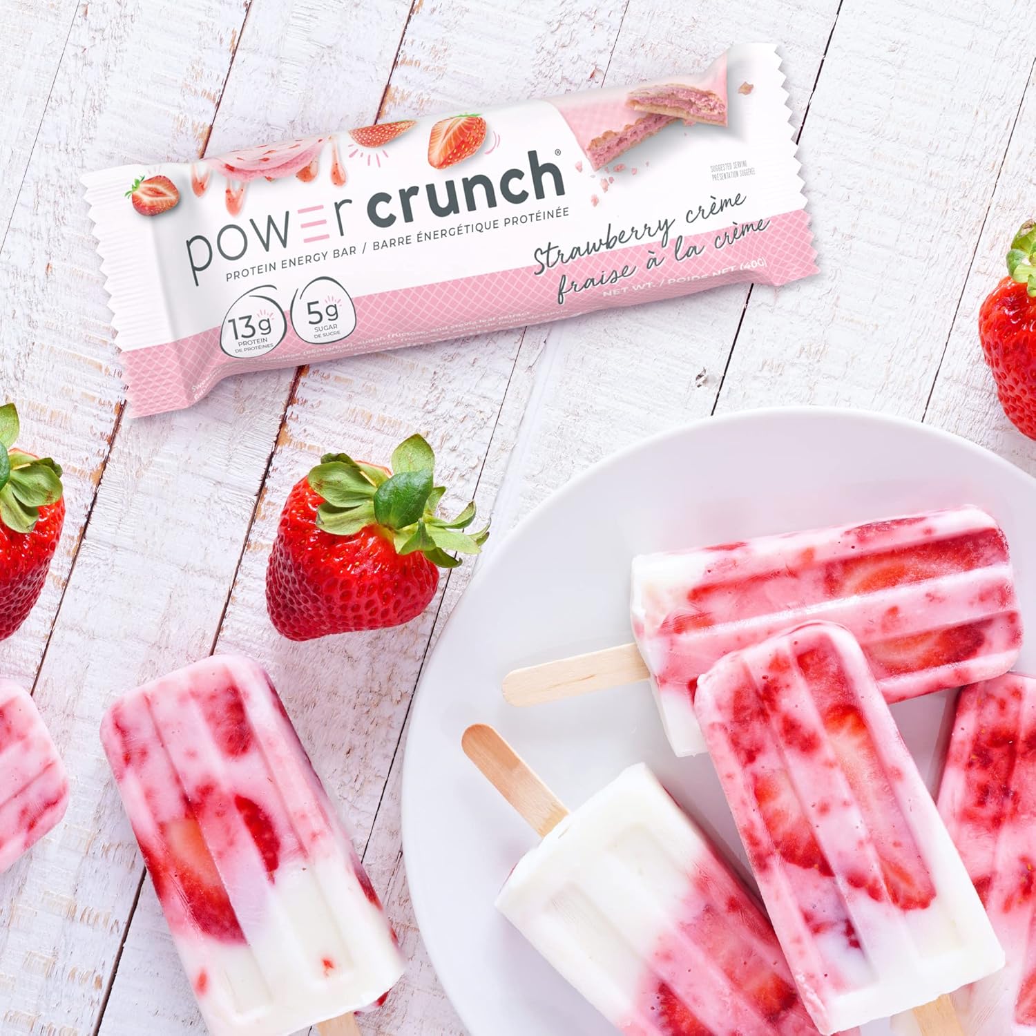 Power Crunch – Protein Bar – Strawberry Crème – 12 Pack – Ships Free Within Canada on Orders Above CAD $199 - Image 3