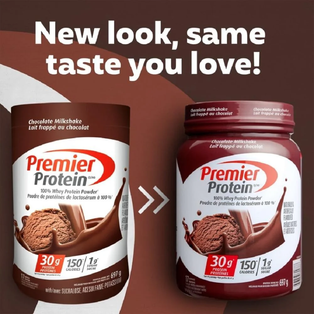 Premier โ Whey Protein Powder โ Chocolate Milkshake โ 697 g, 17 Servings โ Ships Free Within Canada on Orders Above CAD $199 - Image 3